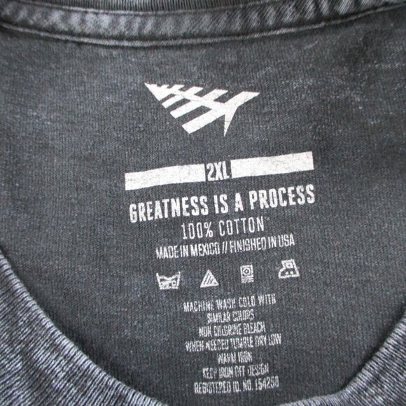 Paper Planes T Shirt Adult 2XL XXL Gray Yellow Colombia Greatness Process Crew - Picture 5 of 9